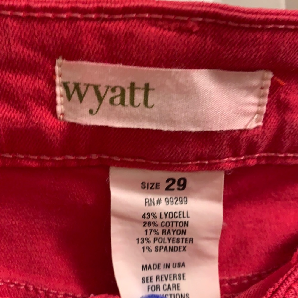 Hot pink Wyatt jeans, size 29